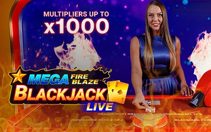 Mega Fire Blaze Blackjack Live